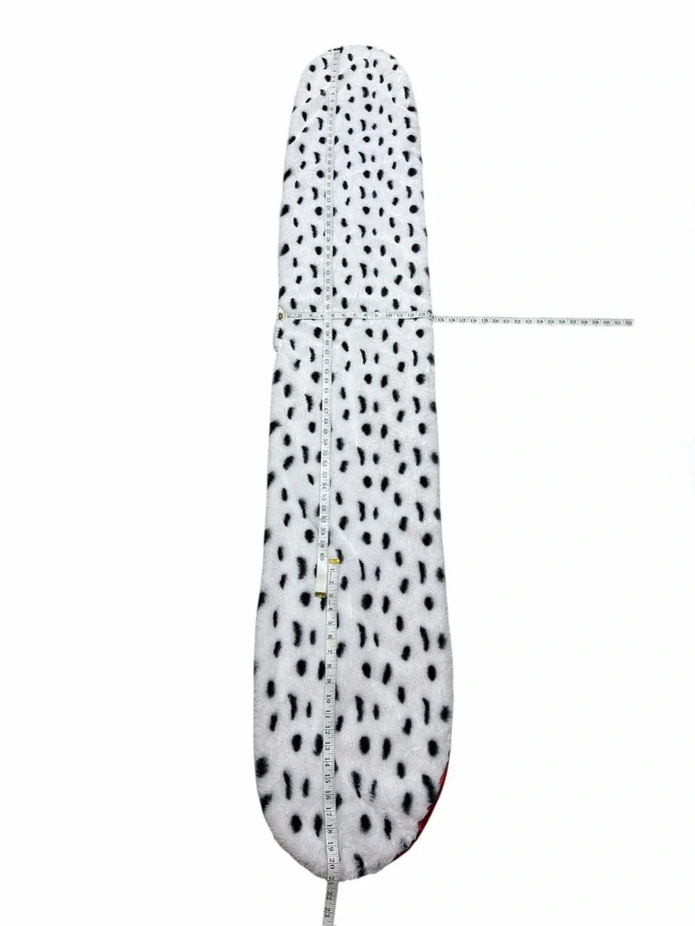 Faux Fur Dalmatian Print Shawl Adult Halloween Costume Black White Scarf Cosplay